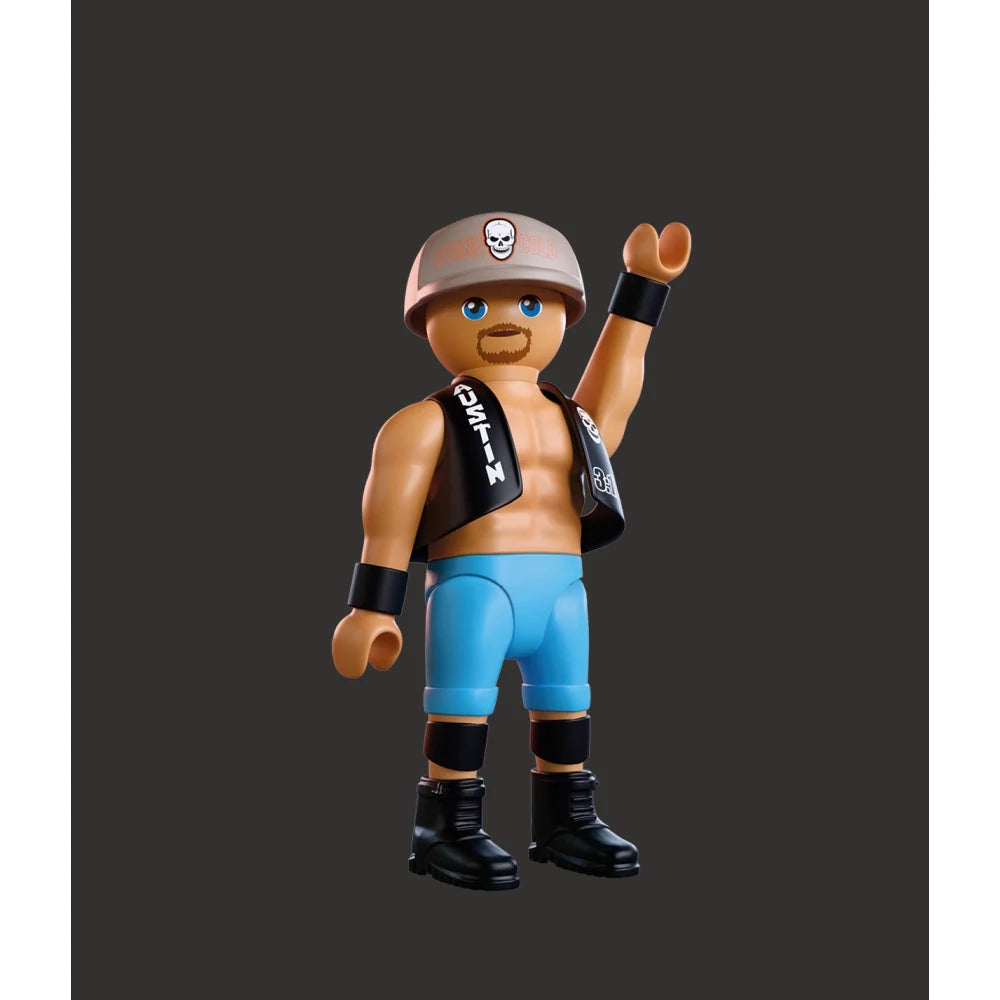 FIGURINA LUPTATOR PROFESIONIST STEVE AUSTIN - PLAYMOBIL WORLD WRESTLING ENTERTAINMENT (PM71959)