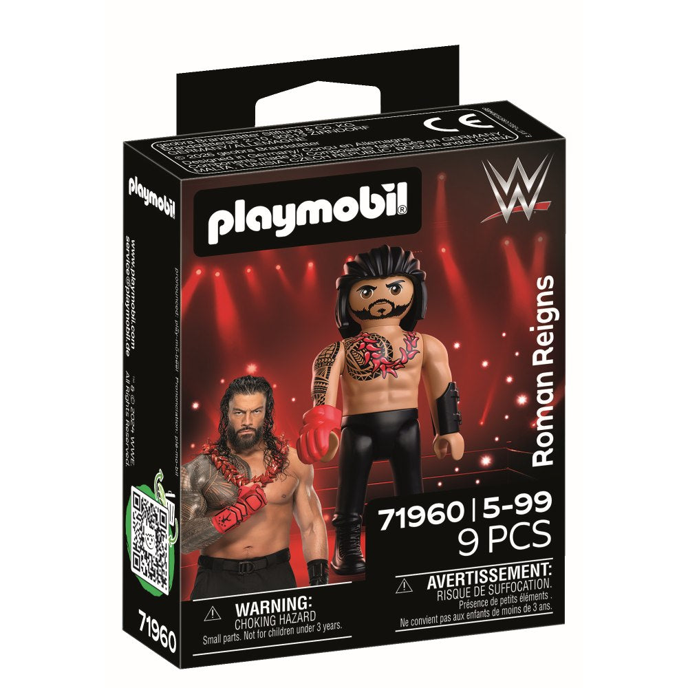 FIGURINA LUPTATOR PROFESIONIST ROMAN REIGNS - PLAYMOBIL WORLD WRESTLING ENTERTAINMENT (PM71960)