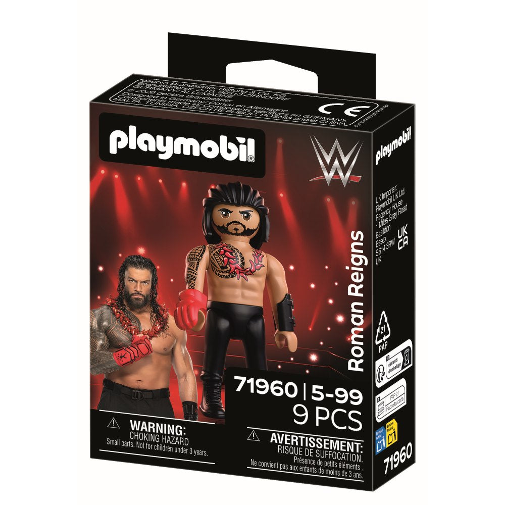 FIGURINA LUPTATOR PROFESIONIST ROMAN REIGNS - PLAYMOBIL WORLD WRESTLING ENTERTAINMENT (PM71960)