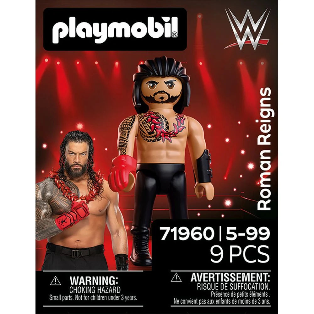FIGURINA LUPTATOR PROFESIONIST ROMAN REIGNS - PLAYMOBIL WORLD WRESTLING ENTERTAINMENT (PM71960)