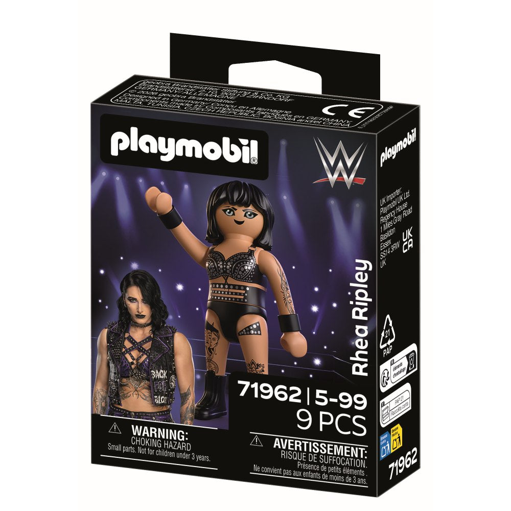FIGURINA LUPTATOARE PROFESIONISTA RHEA RIPLEY - PLAYMOBIL WORLD WRESTLING ENTERTAINMENT (PM71962)