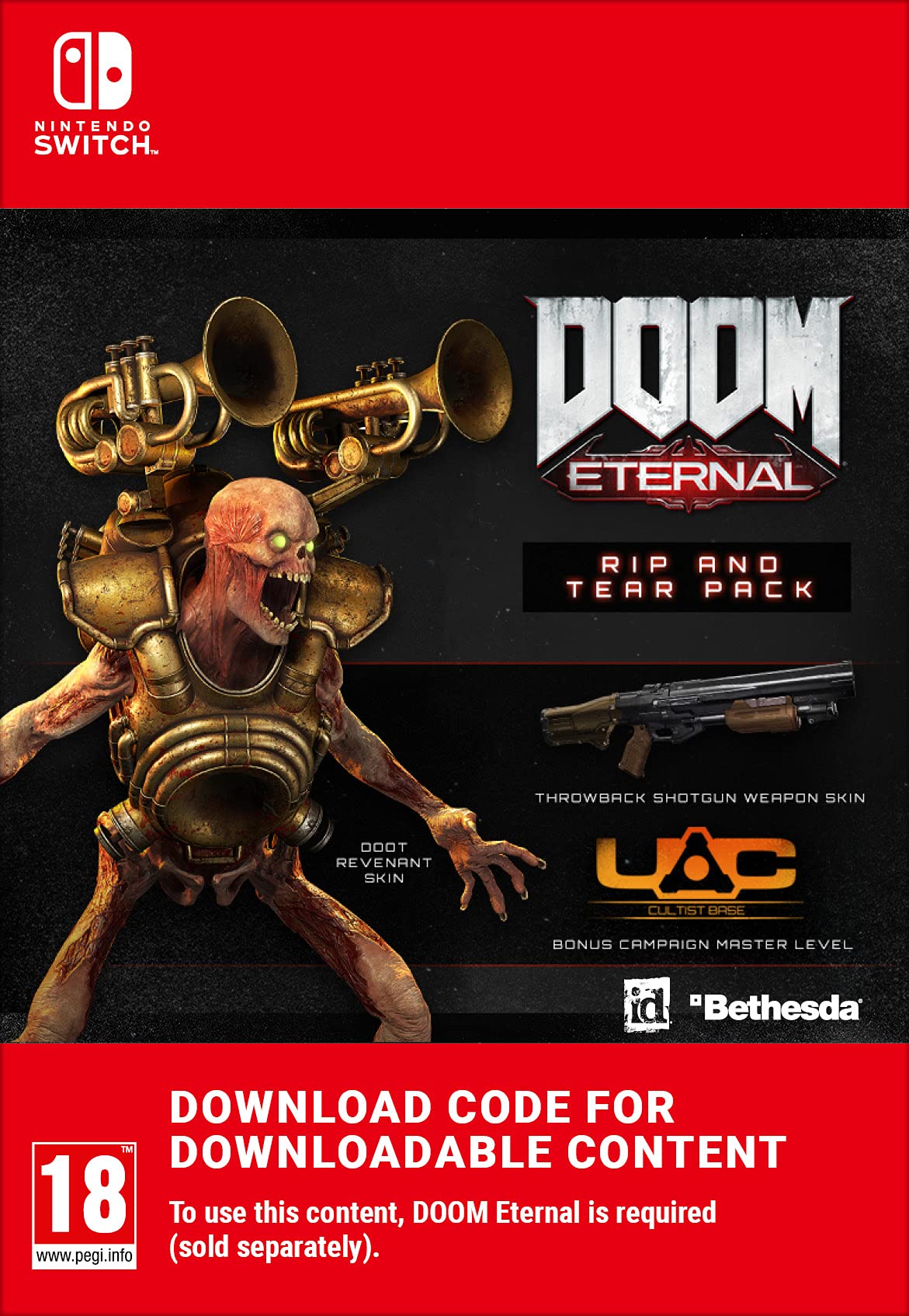 DOOM ETERNAL - RIP AND TEAR PACK - NINTENDO SWITCH - EU - MULTILANGUAGE - Libelula Vesela - Jocuri video