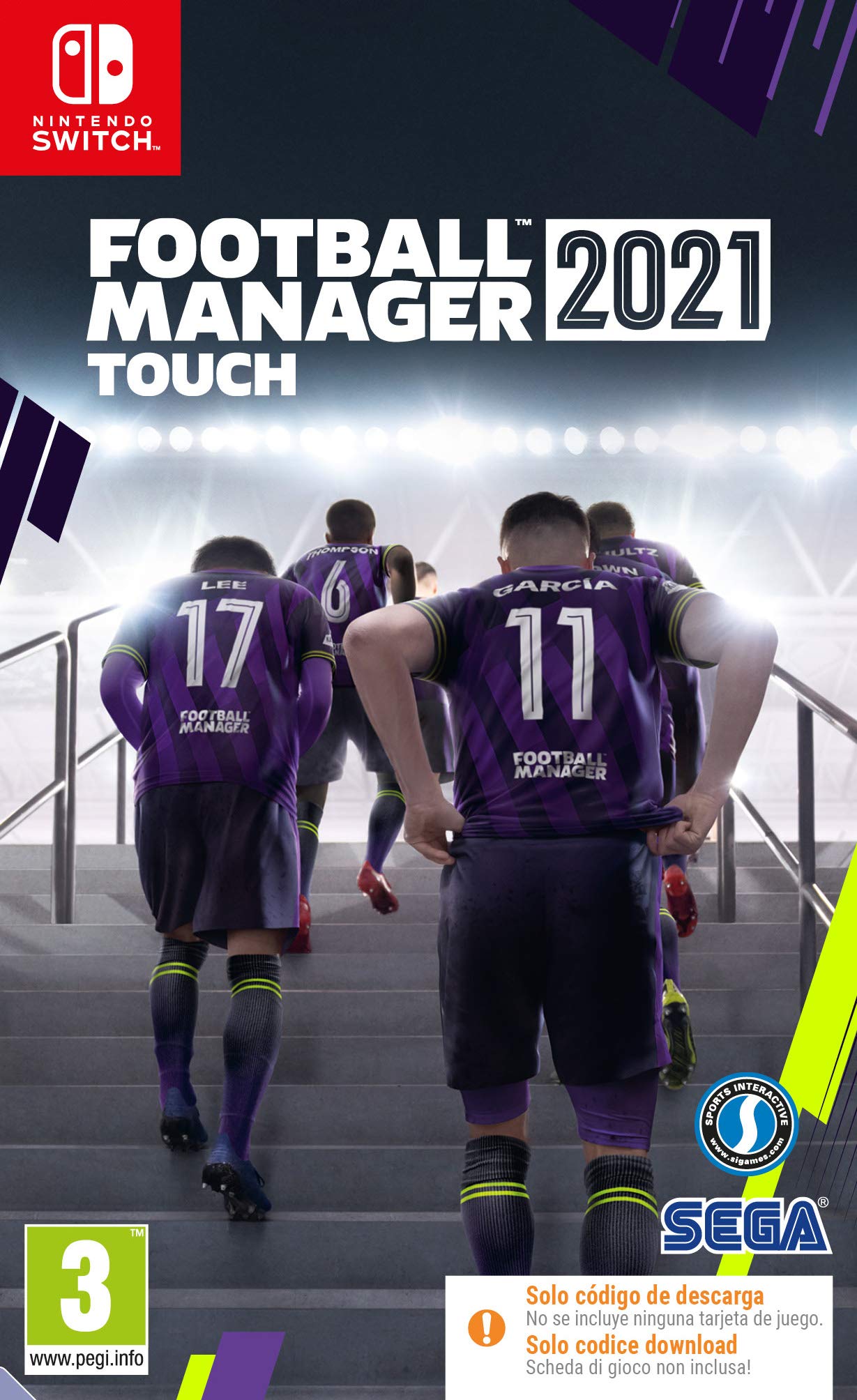 FOOTBALL MANAGER TOUCH 2021 - NINTENDO SWITCH - SWITCH - MULTILANGUAGE - WORLDWIDE
