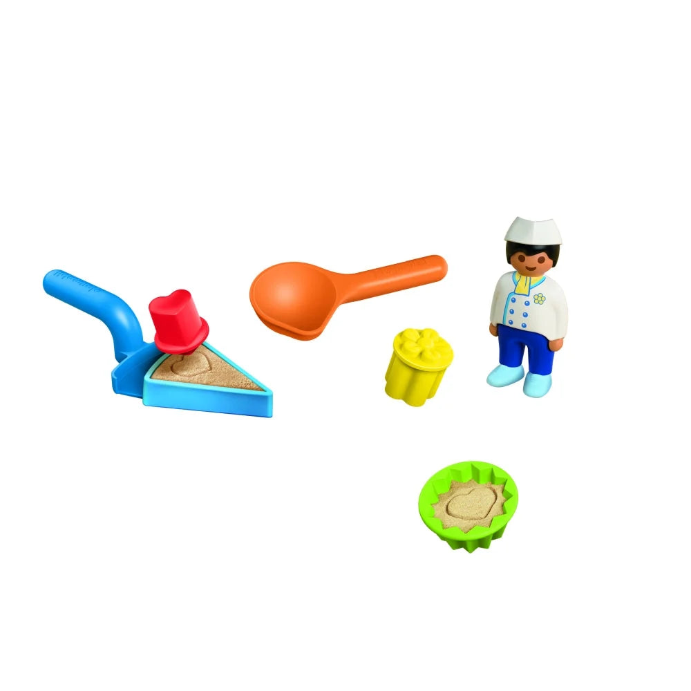 JUNIOR JUCARII DE NISIP PENTRU MICII BUCATARI - PLAYMOBIL JUNIOR - SAND (PM72005)