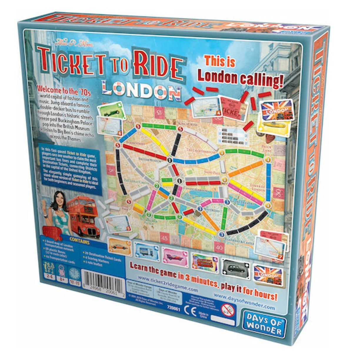 TICKET TO RIDE LONDON BOARD GAME, ENGLISH LANGUAGE - DAYS OF WONDER (720061)