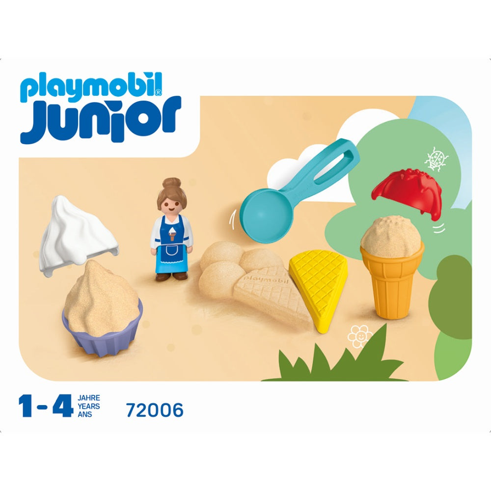 JUNIOR JUCARII DE NISIP PENTRU PASIONATII DE INGHETATA - PLAYMOBIL JUNIOR - SAND (PM72006)