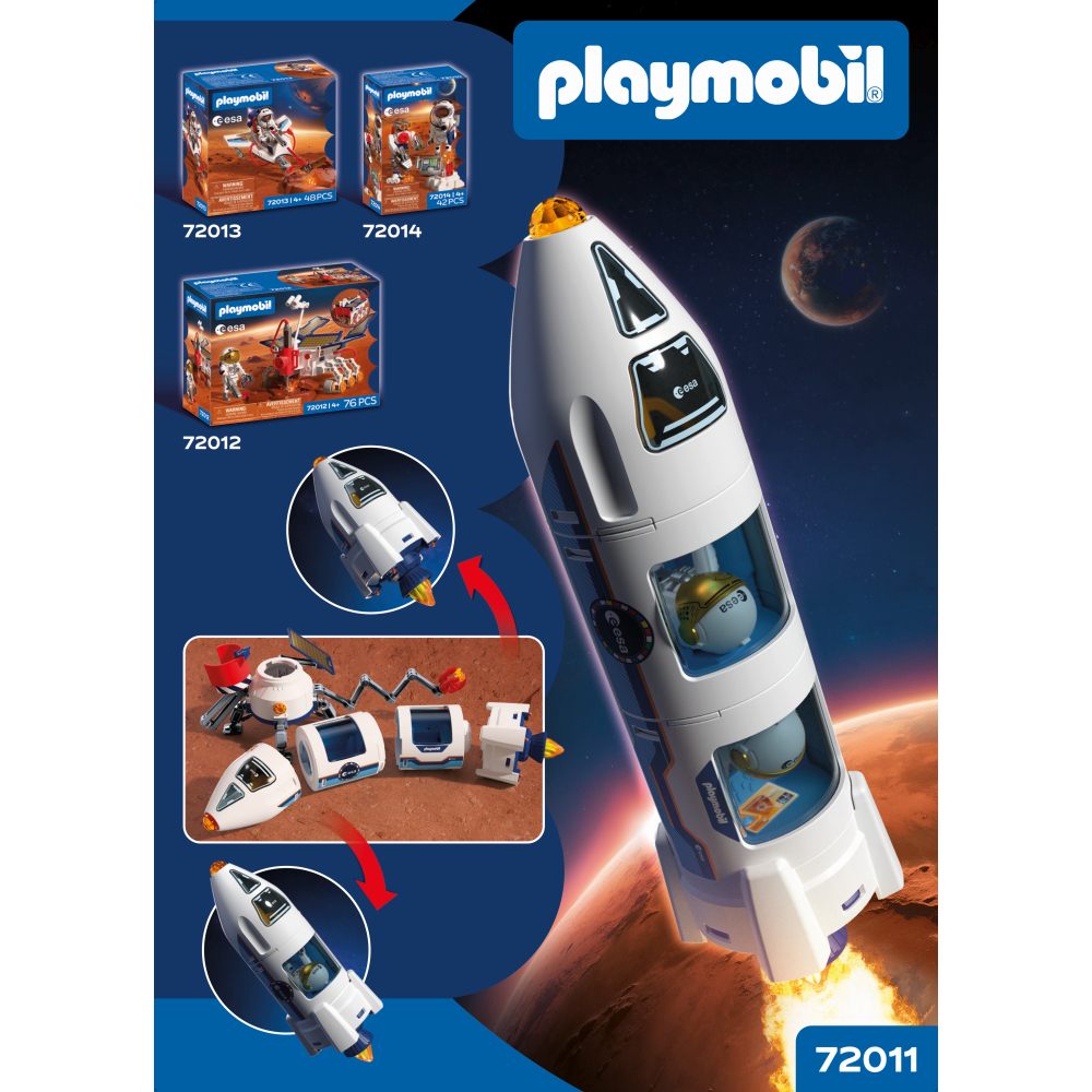 ESA RACHETA SPATIALA PENTRU EXPLORAREA PLANETEI MARTE - PLAYMOBIL ACTION HEROES - SPACE (PM72011)
