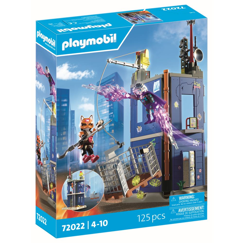 JUCARIE DE ROL ATAC ASUPRA TURNUL EROILOR - PLAYMOBIL ACTION HEROES - PM HEROES (PM72022)