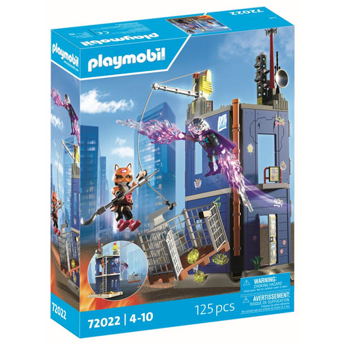 JUCARIE DE ROL ATAC ASUPRA TURNUL EROILOR - PLAYMOBIL ACTION HEROES - PM HEROES (PM72022)