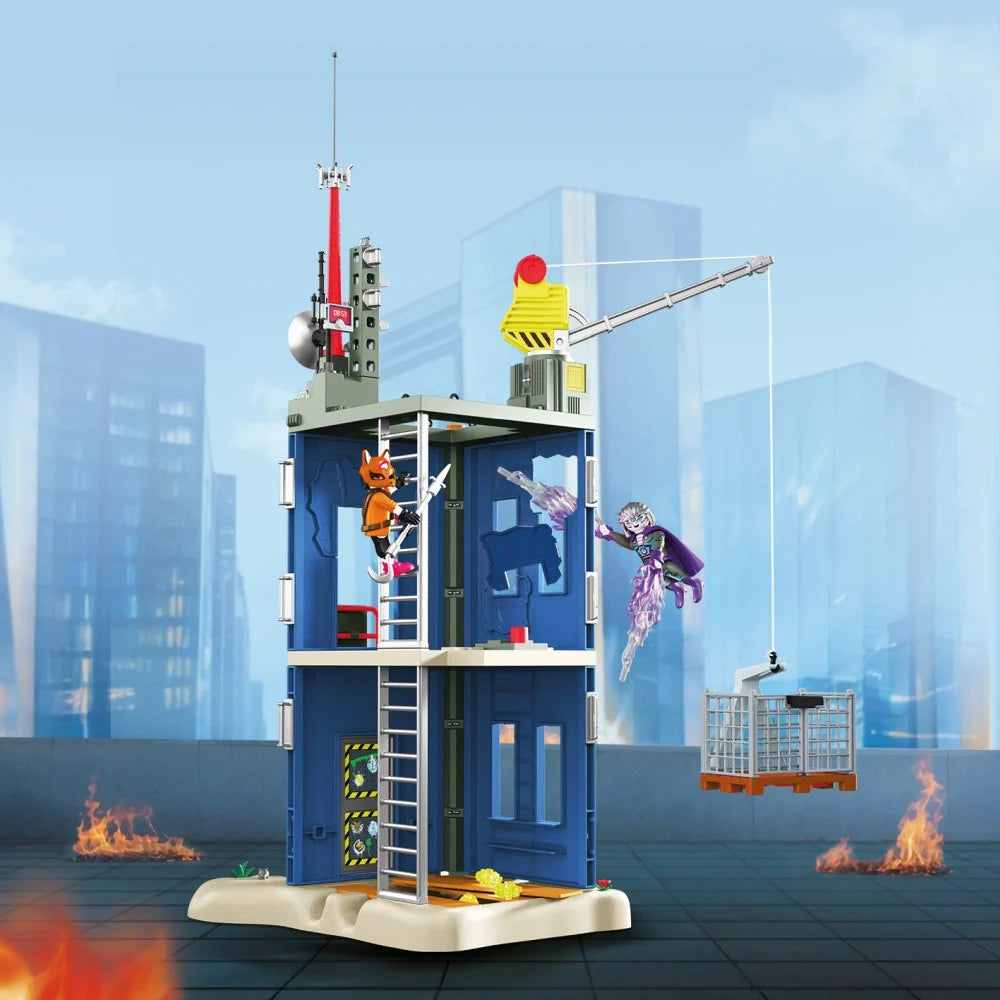 JUCARIE DE ROL ATAC ASUPRA TURNUL EROILOR - PLAYMOBIL ACTION HEROES - PM HEROES (PM72022)