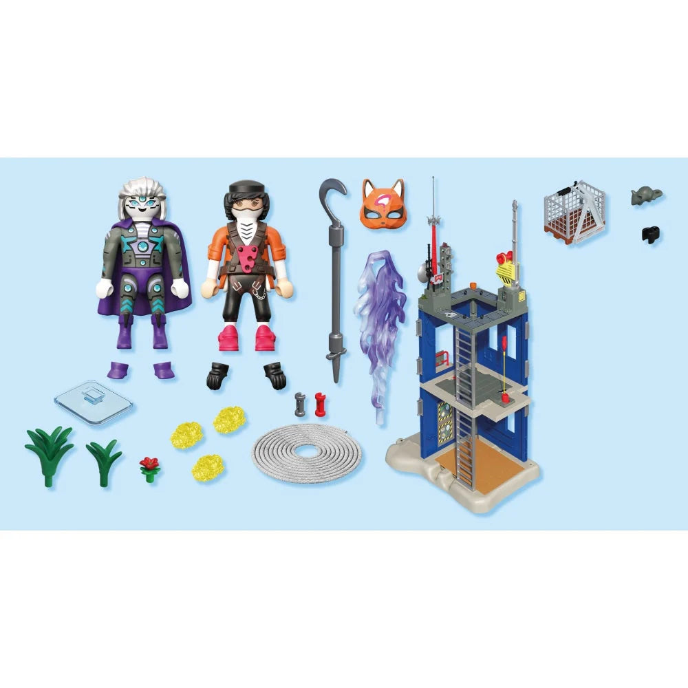 JUCARIE DE ROL ATAC ASUPRA TURNUL EROILOR - PLAYMOBIL ACTION HEROES - PM HEROES (PM72022)