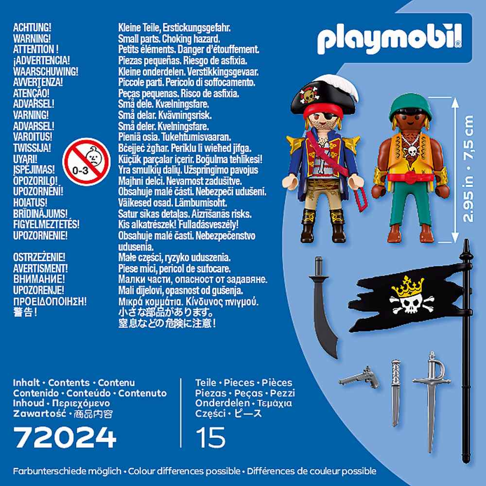 SET 2 FIGURINE PIRATI - PLAYMOBIL (PM72024)