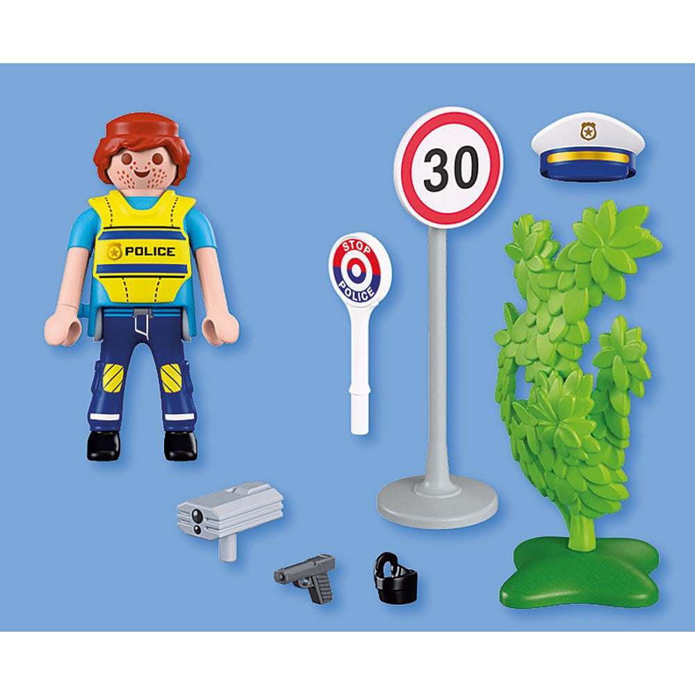 FIGURINA POLITIST CU RADAR - PLAYMOBIL (PM72029)