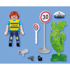 FIGURINA POLITIST CU RADAR - PLAYMOBIL (PM72029)
