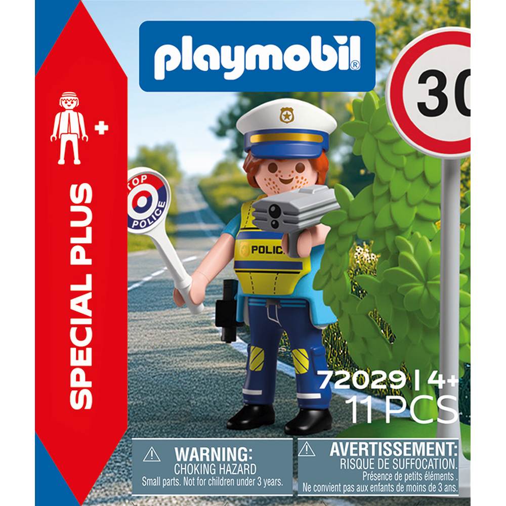FIGURINA POLITIST CU RADAR - PLAYMOBIL (PM72029)