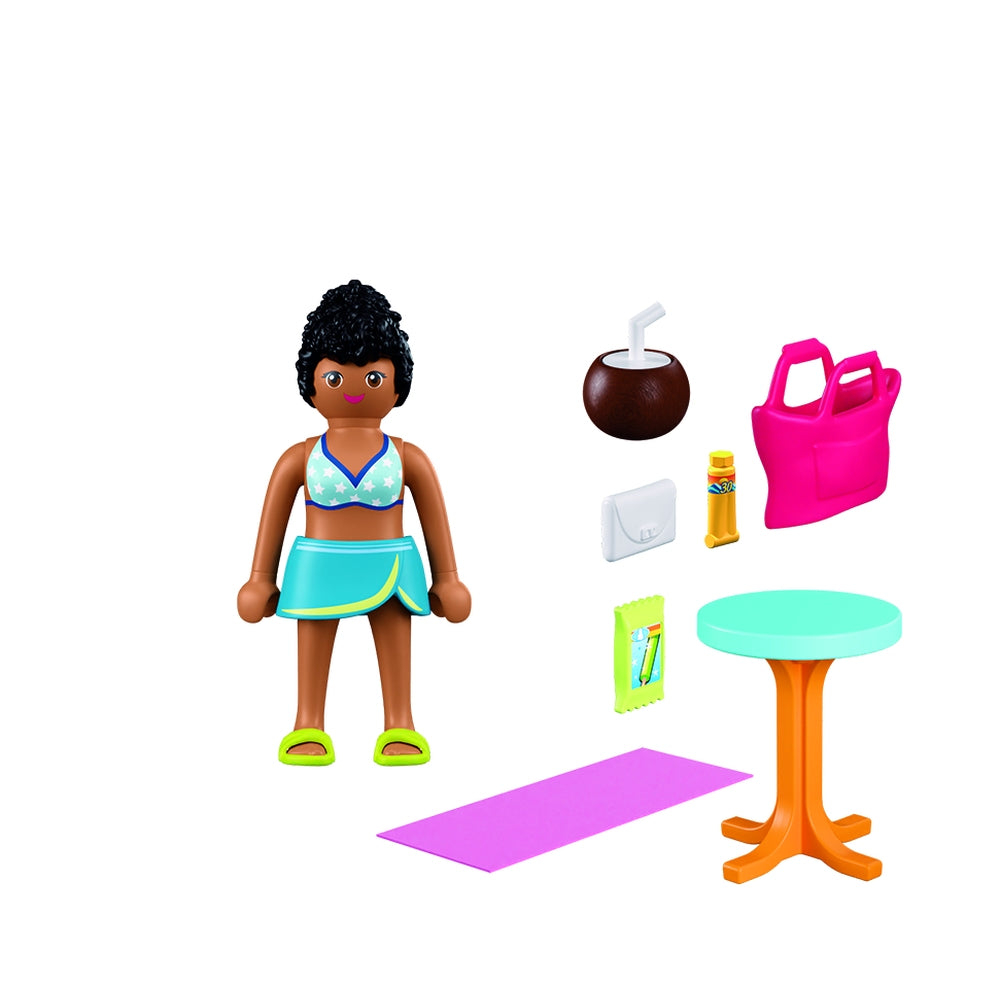 FIGURINA FEMEIE IN VACANTA LA PLAJA - PLAYMOBIL (PM72032)