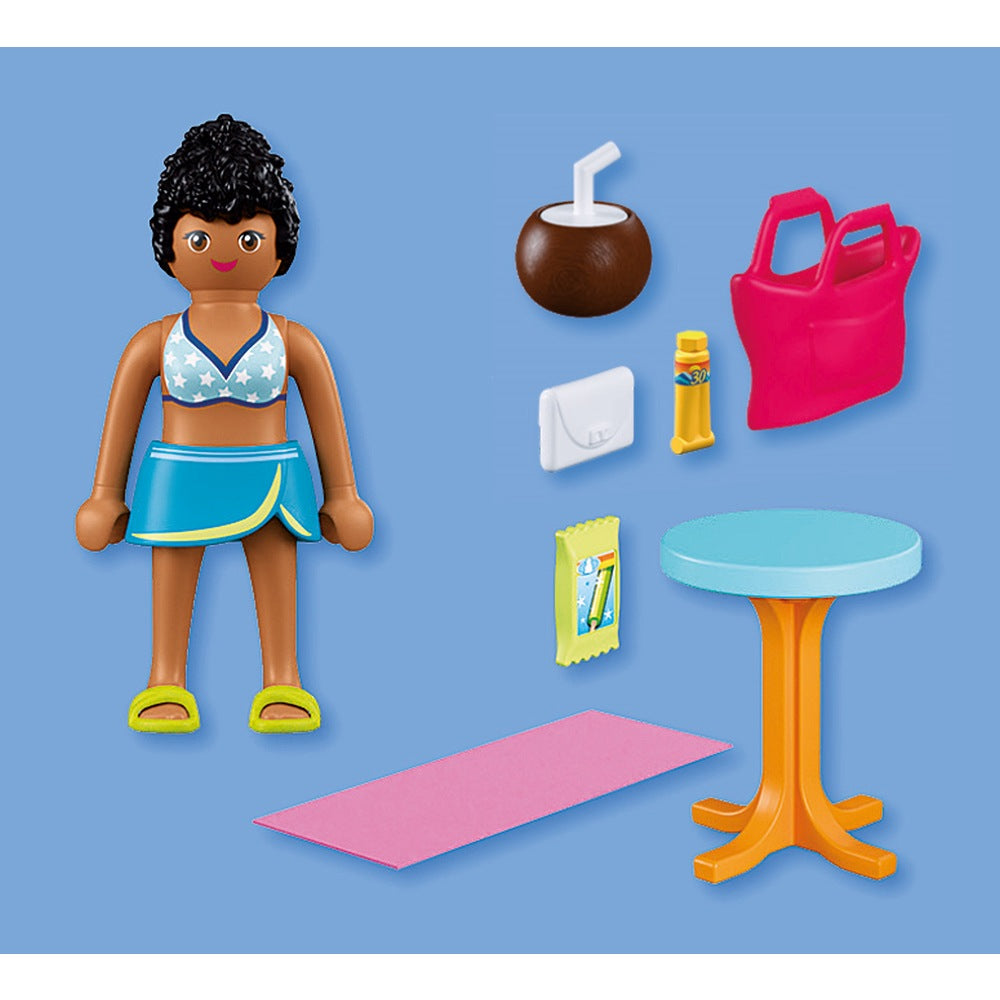 FIGURINA FEMEIE IN VACANTA LA PLAJA - PLAYMOBIL (PM72032)