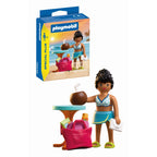 Figurina femeie in vacanta la plaja