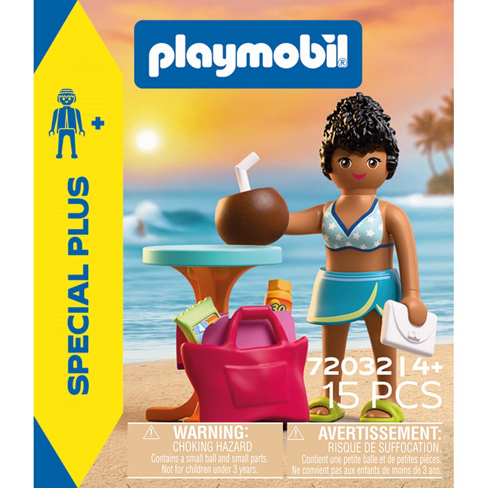 FIGURINA FEMEIE IN VACANTA LA PLAJA - PLAYMOBIL (PM72032)