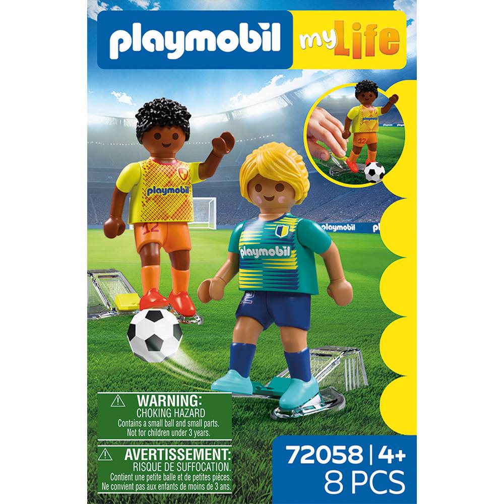 JUCARIE DE ROL SET 2 FOTBALISTI - PLAYMOBIL MY LIFE - SOCCER (PM72058)