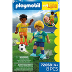 JUCARIE DE ROL SET 2 FOTBALISTI - PLAYMOBIL MY LIFE - SOCCER (PM72058)