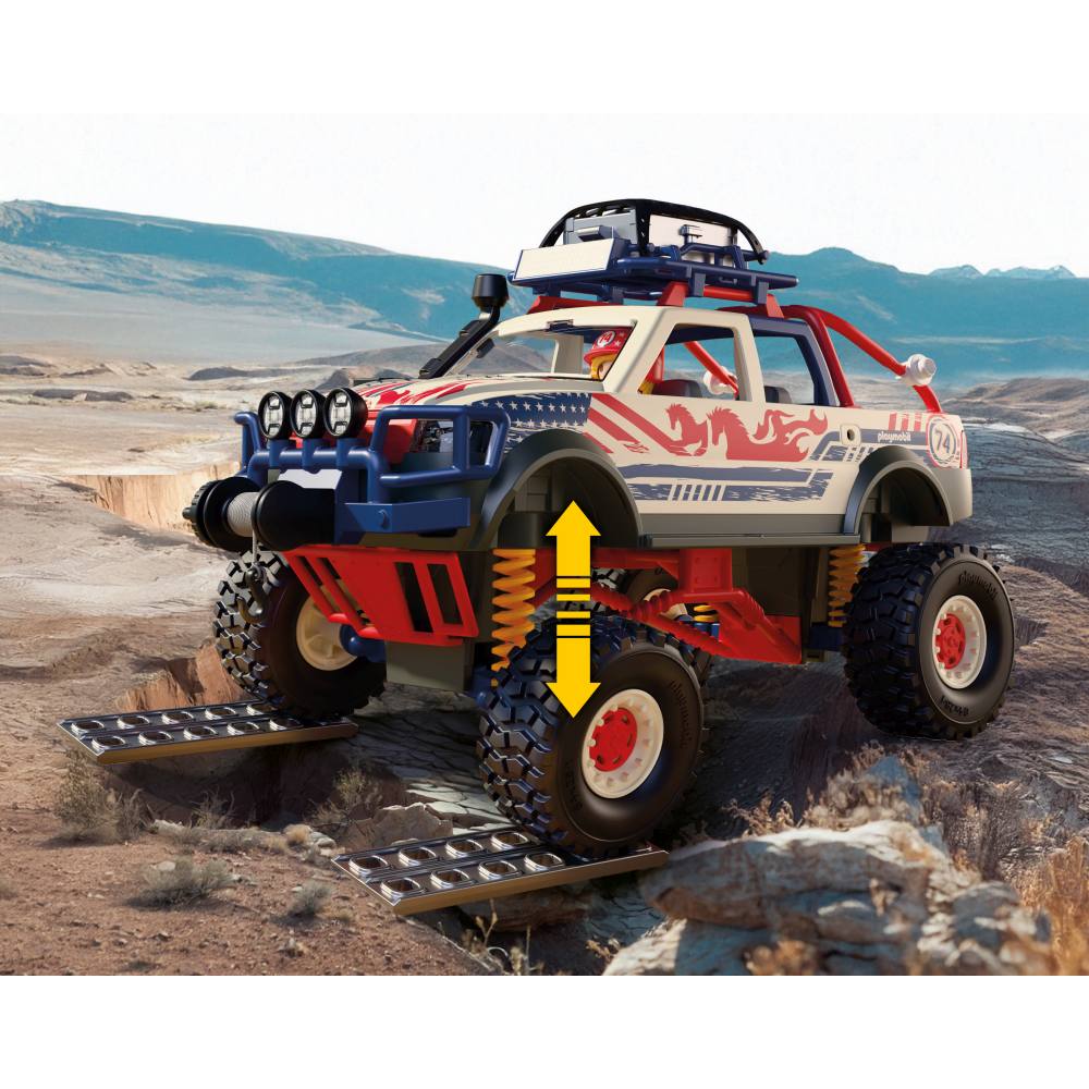 CAMION OFF ROAD PENTRU AVENTURA SI EXPLORARE - PLAYMOBIL CARS COLLECTION - OFFROAD (PM72061)