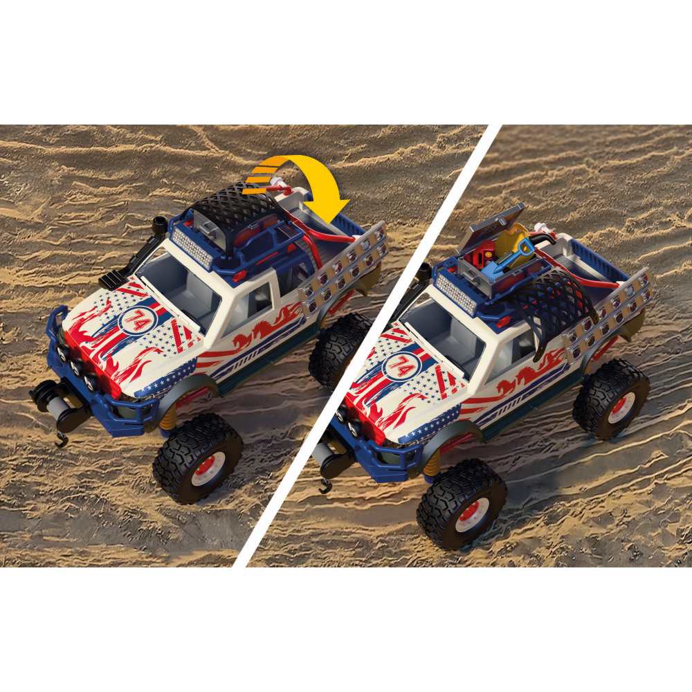 CAMION OFF ROAD PENTRU AVENTURA SI EXPLORARE - PLAYMOBIL CARS COLLECTION - OFFROAD (PM72061)