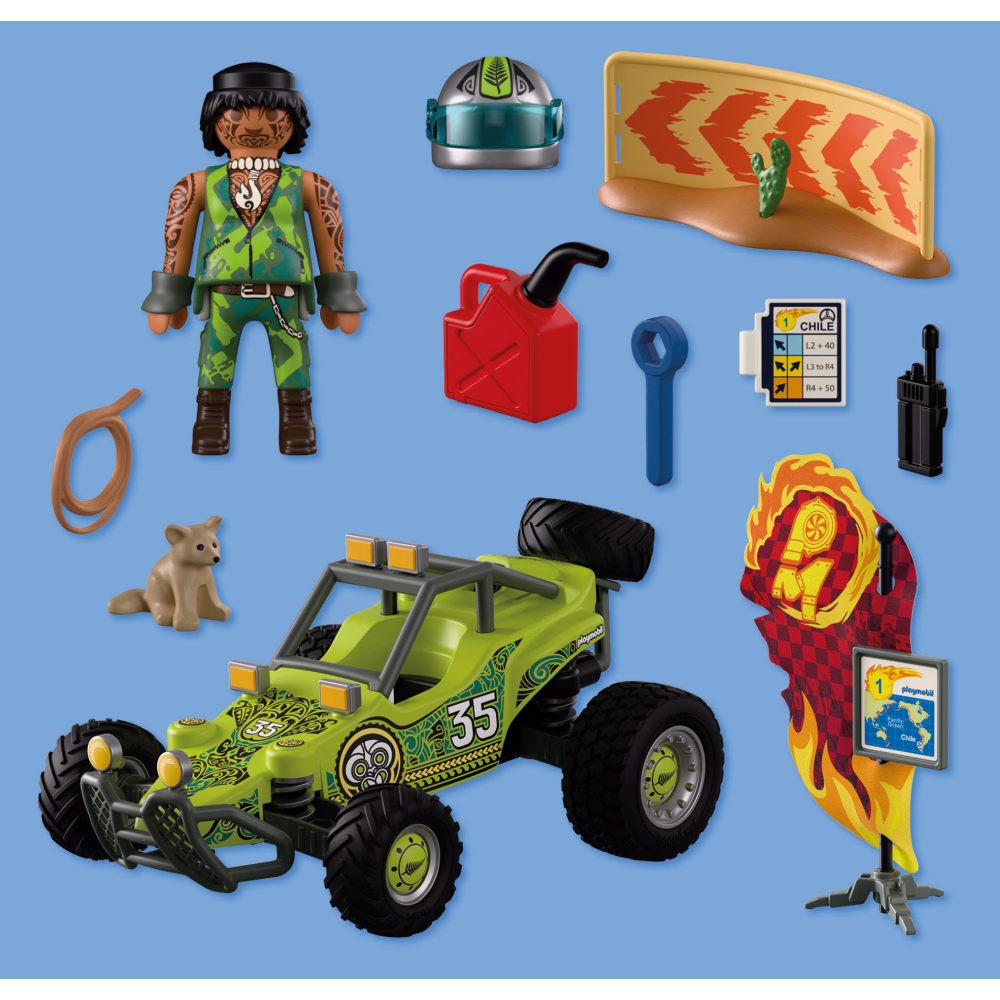 BUGGY OFF ROAD PENTRU AVENTURA SI EXPLORARE - PLAYMOBIL CARS COLLECTION - OFFROAD (PM72063)