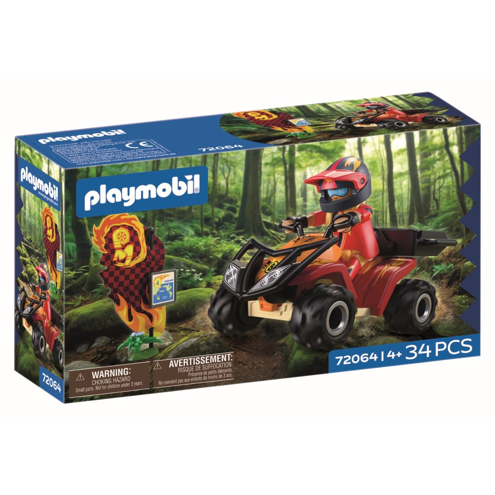 QUAD OFF ROAD PENTRU AVENTURA SI EXPLORARE - PLAYMOBIL CARS COLLECTION - OFFROAD (PM72064)