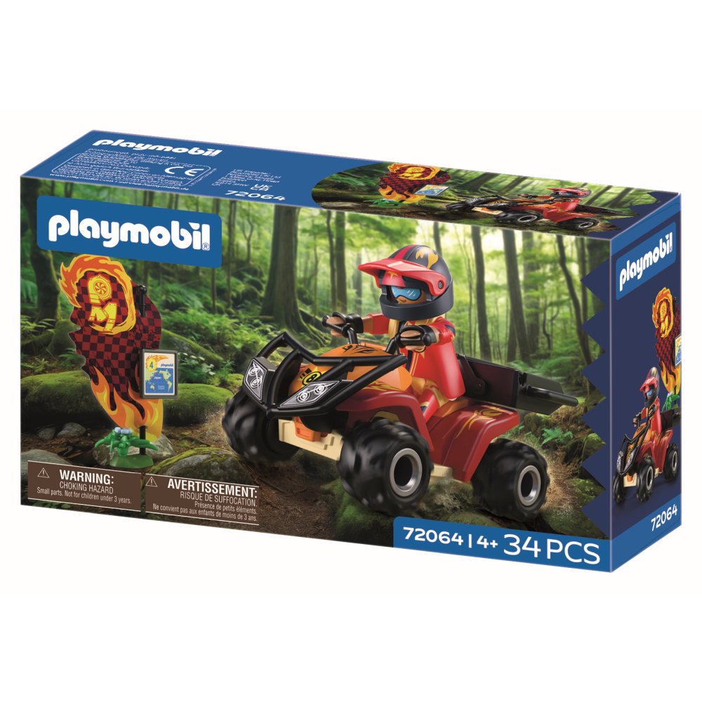 QUAD OFF ROAD PENTRU AVENTURA SI EXPLORARE - PLAYMOBIL CARS COLLECTION - OFFROAD (PM72064)