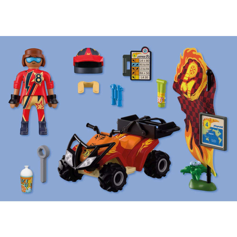 QUAD OFF ROAD PENTRU AVENTURA SI EXPLORARE - PLAYMOBIL CARS COLLECTION - OFFROAD (PM72064)