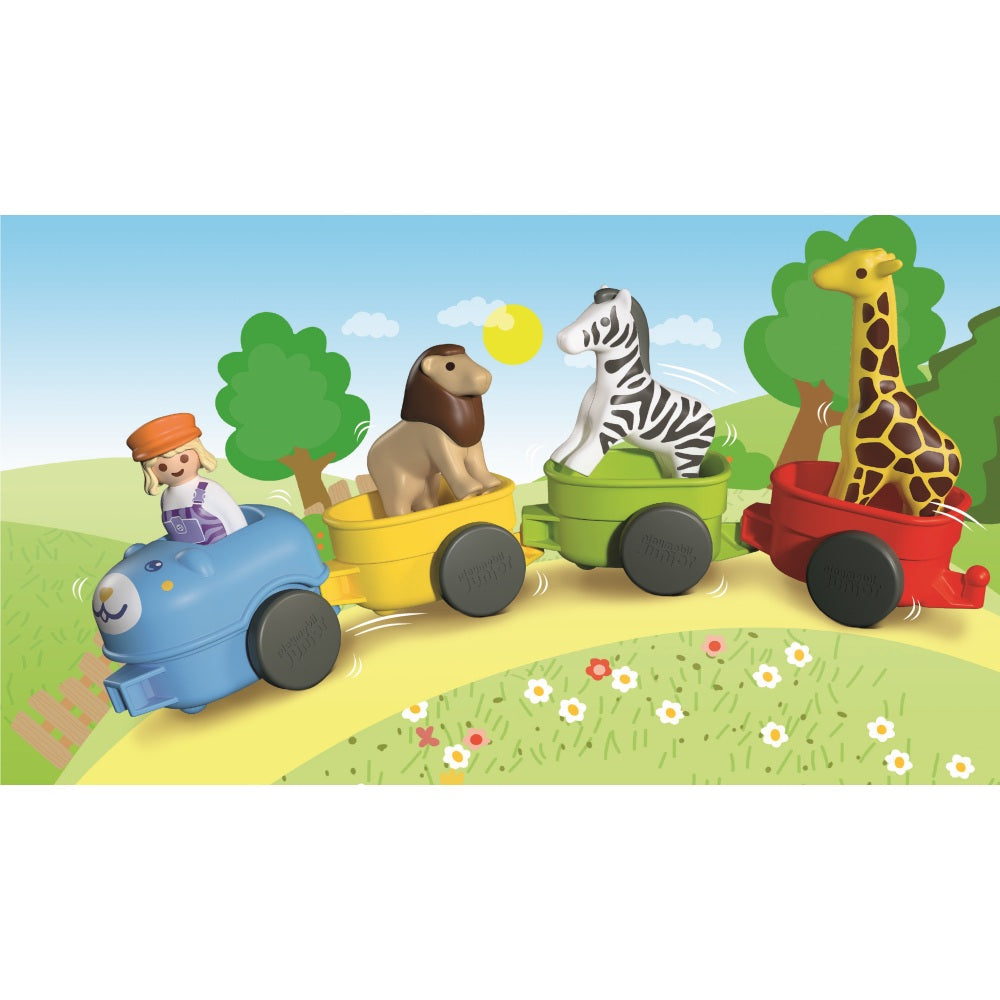 JUNIOR TRENULET CU ANIMALE - PLAYMOBIL JUNIOR (PM72084)