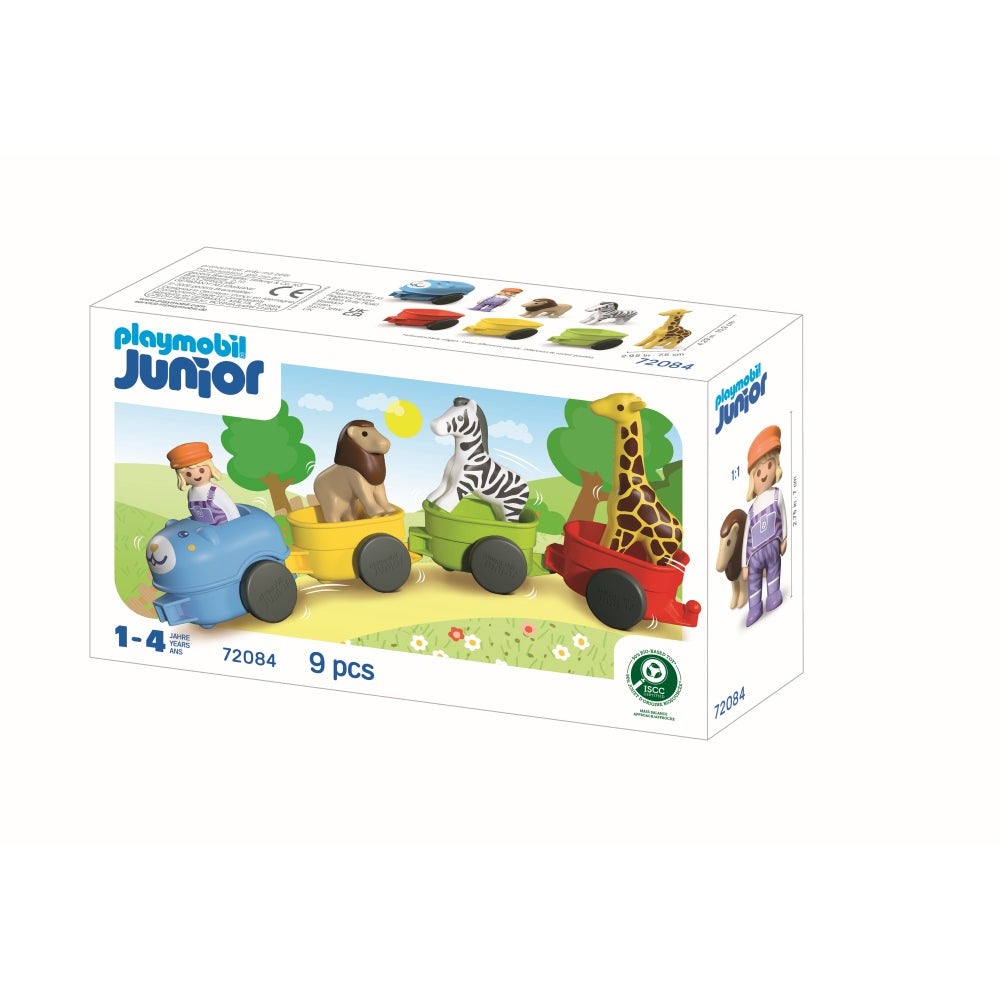 JUNIOR TRENULET CU ANIMALE - PLAYMOBIL JUNIOR (PM72084)