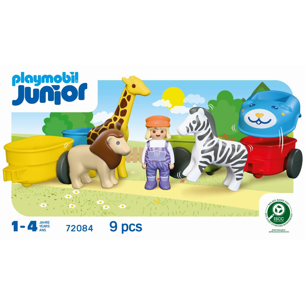 JUNIOR TRENULET CU ANIMALE - PLAYMOBIL JUNIOR (PM72084)