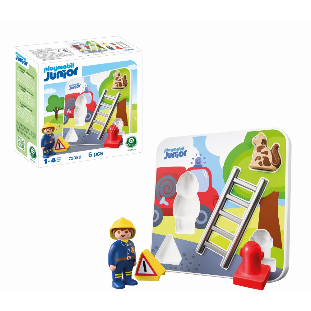 JUNIOR PUZZLE-UL POMPIERULUI - PLAYMOBIL JUNIOR (PM72088)
