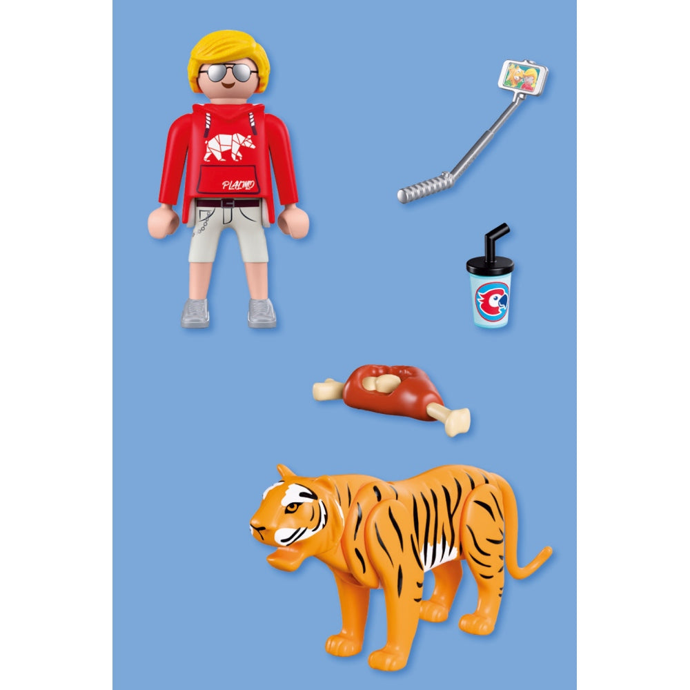JUCARIE DE ROL VIZITATOR ZOO SI TIGRU - PLAYMOBIL MY LIFE - ANIMALS & FRIENDS (PM72089)