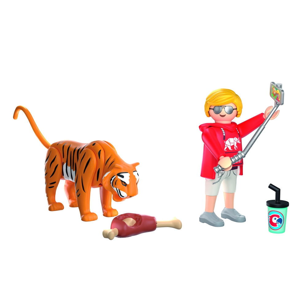 JUCARIE DE ROL VIZITATOR ZOO SI TIGRU - PLAYMOBIL MY LIFE - ANIMALS & FRIENDS (PM72089)