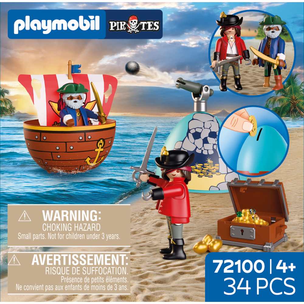 PUSCULITA OU COMOARA PIRATILOR - PLAYMOBIL PIRATES (PM72100)