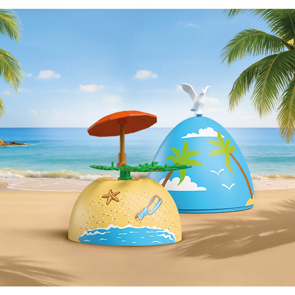 PUSCULITA OU VACANTA LA PLAJA - PLAYMOBIL MY LIFE - VACATION ON THE BEACH (PM72101)