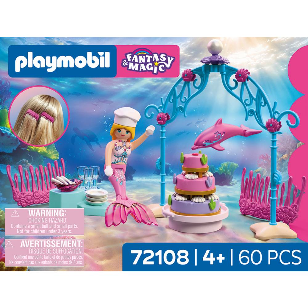 JUCARIE DE ROL BUFET PENTRU NUNTA SUBACVATICA - PLAYMOBIL PRINCESS MAGIC - MERMAIDS (PM72108)