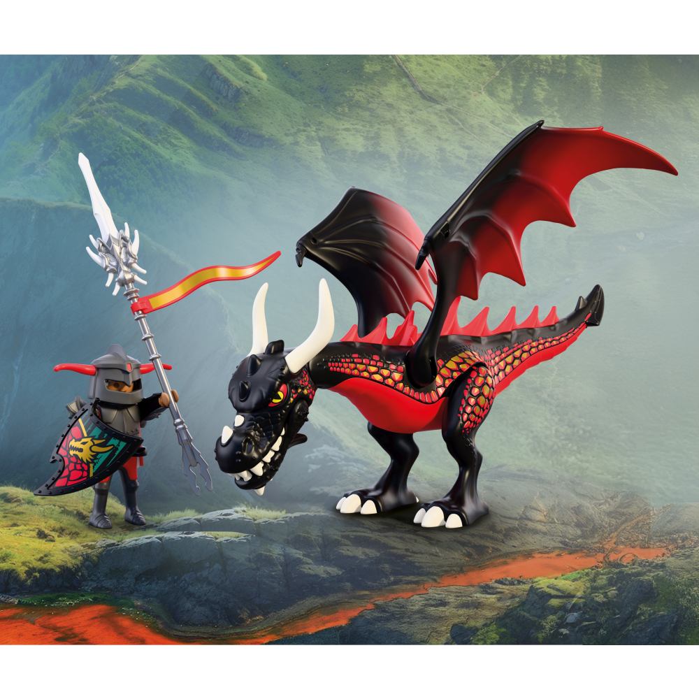 JUCARIE DE ROL DRAGONUL NEGRU - PLAYMOBIL KNIGHTS (PM72114)