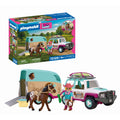 JUCARIE DE ROL MASINA CU REMORCA PENTRU TRANSPORTAT CAI - PLAYMOBIL COUNTRY (PM72129)
