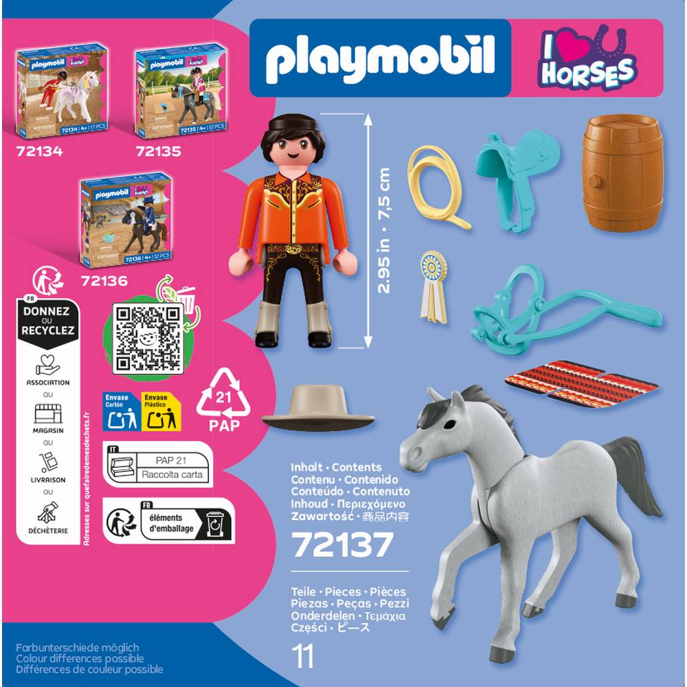 JUCARIE DE ROL ECHITATIE WESTERN - PLAYMOBIL COUNTRY (PM72137)