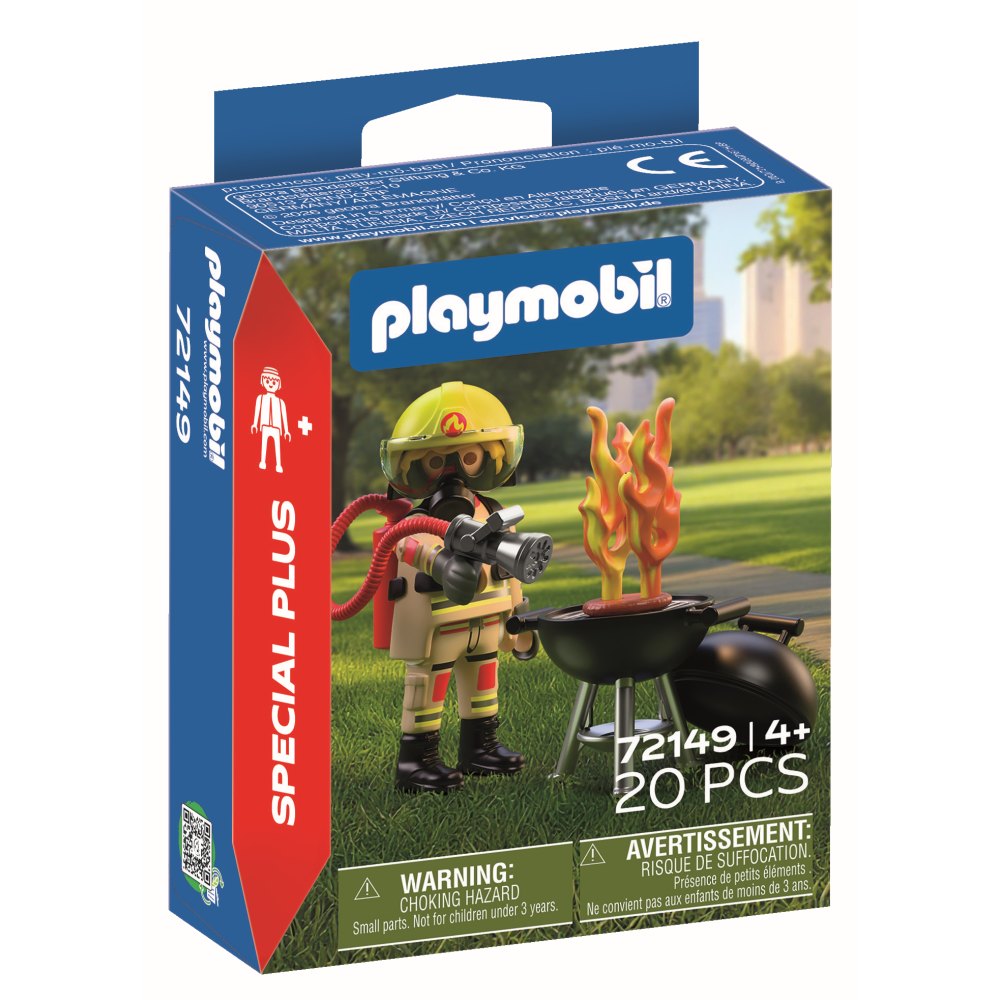 FIGURINA POMPIER SI GRATAR - PLAYMOBIL FIGURES (PM72149)