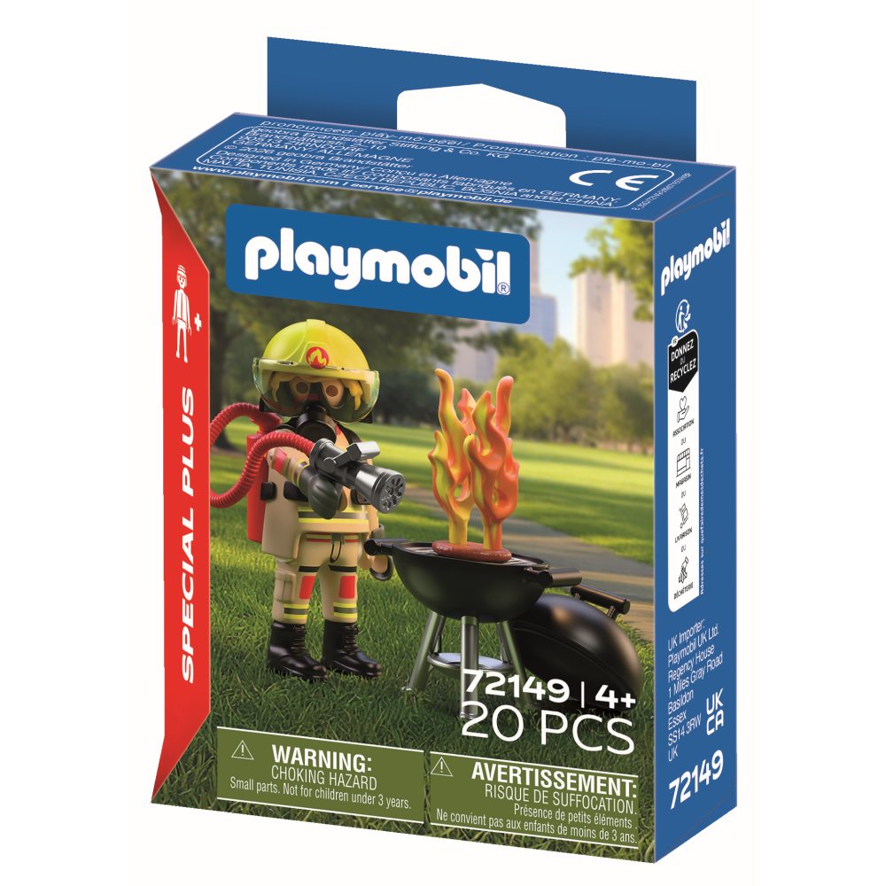 FIGURINA POMPIER SI GRATAR - PLAYMOBIL FIGURES (PM72149)