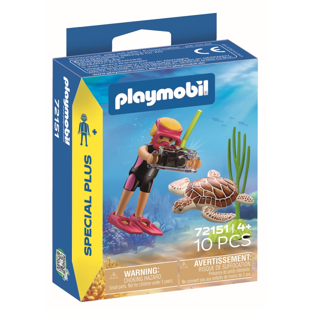 FIGURINA SCAFANDRU SI TESTOASA - PLAYMOBIL FIGURES (PM72151)