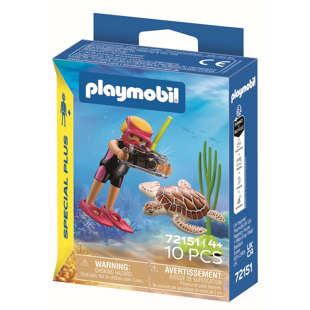 FIGURINA SCAFANDRU SI TESTOASA - PLAYMOBIL FIGURES (PM72151)