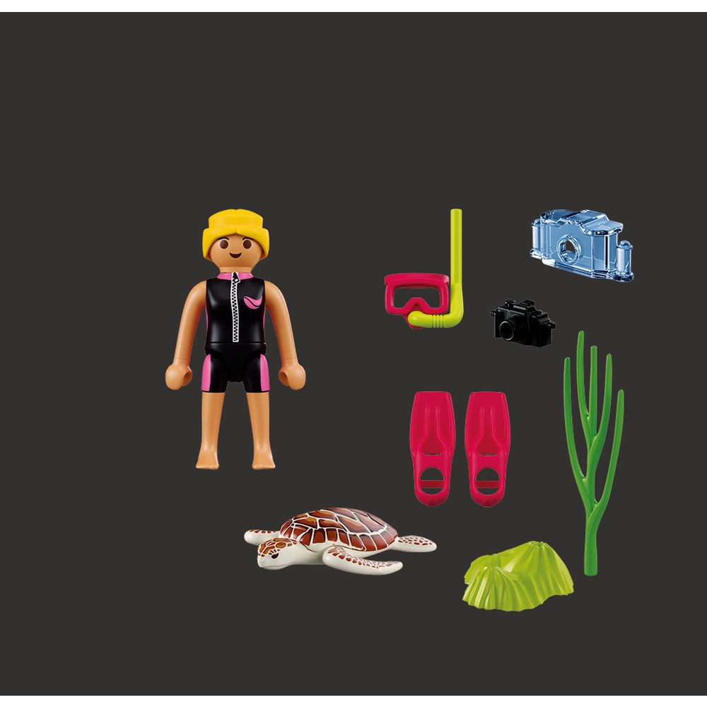 FIGURINA SCAFANDRU SI TESTOASA - PLAYMOBIL FIGURES (PM72151)