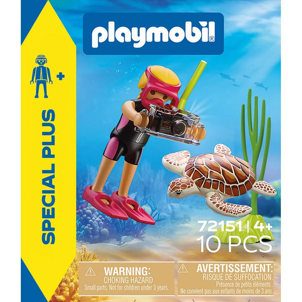 FIGURINA SCAFANDRU SI TESTOASA - PLAYMOBIL FIGURES (PM72151)