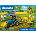 JUCARIE DE ROL TRACTOR MIC CU GREBLA PENTRU ADUNAT FAN - PLAYMOBIL COUNTRY (PM72163)